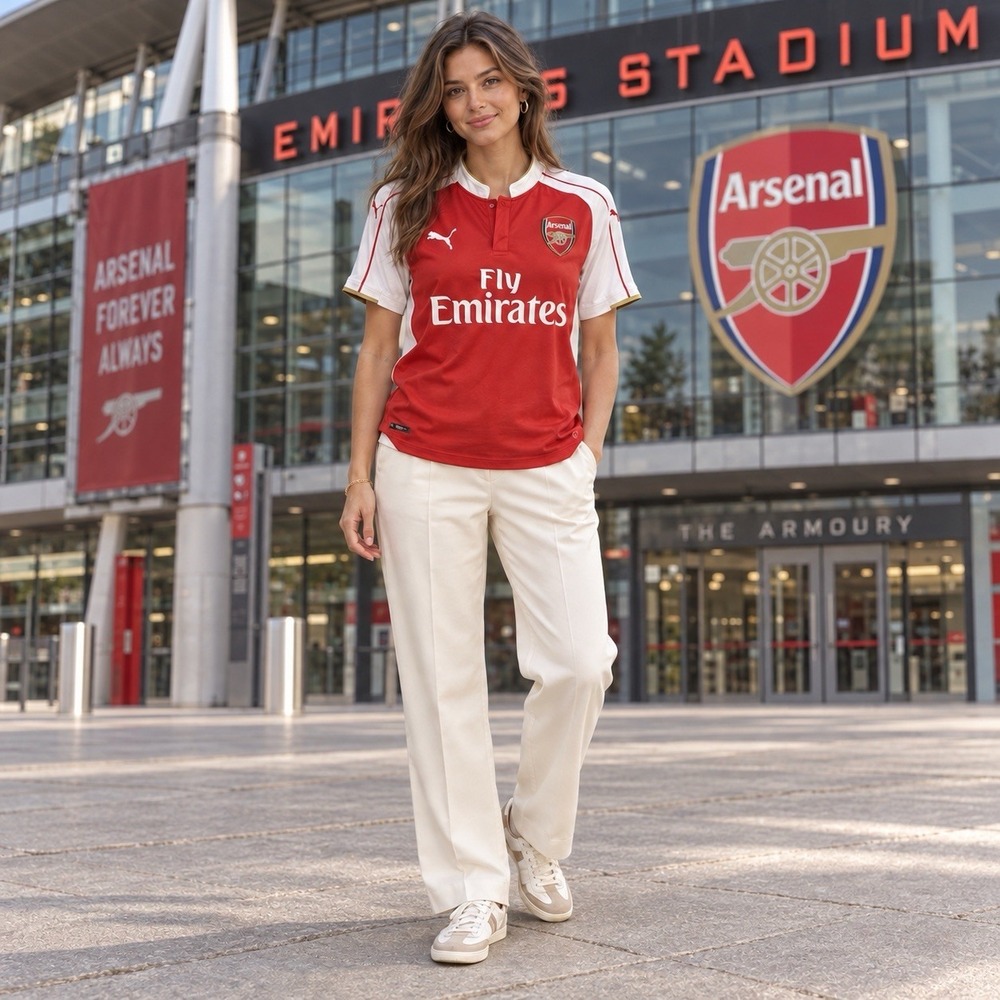 Puma ARSENAL Original Football Soccer Jersey Shirt Small 2015-2016 04276157
